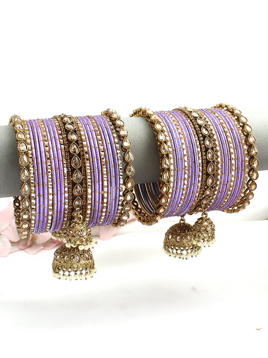 Smridhi Bangle Set / Stack -lavender 
