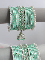 Shaiza Bangle Set / Stack-Mint Green 