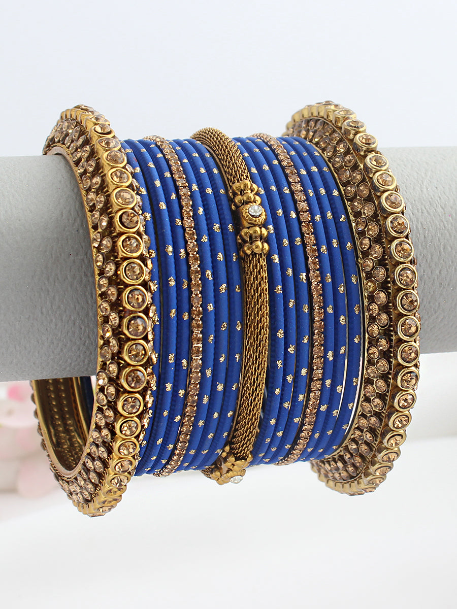 Varuni Bangle Set / Stack-Royal Blue