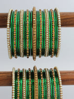 Ritvika Bangle Set / Stack-Green
