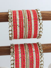 Uma Bangle Set / Stack-Pink 