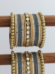 Amoha Bangle Set / Stack-Grey 