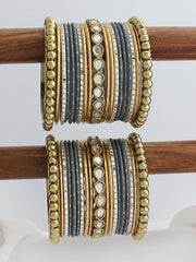 Amoha Bangle Set / Stack-Grey 
