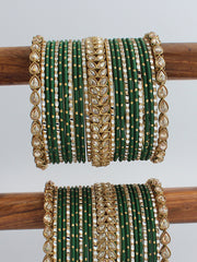 Divyanshi Bangle Set / Stack
-green 