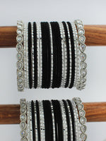 Sobia Bangle Set / Stack-Black 