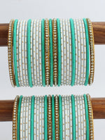 Sunidhi Bangle Set / Stack-Sea green 