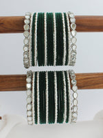Esha Bangle Set / Stack-Green 