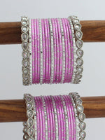 Rijul Bangle Set / Stack
-Pink 