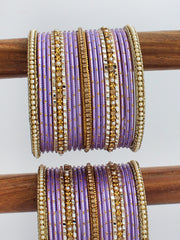 Amrita Bangle Set / Stack-Lavender 