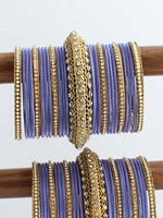Harsha Bangle Set / Stack-Lavender 