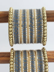 Ushan Bangle Set / Stack-Grey 