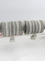 Ahanvi Bangle Set / Stack
-Grey 