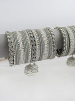Ahanvi Bangle Set / Stack
-Grey 