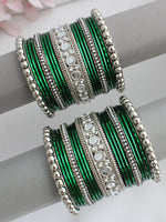 Vrishti Bangle Set / Stack -Green 