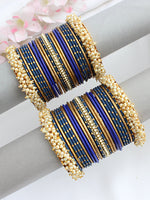 Vedita Bangle Set / Stack-Blue 
