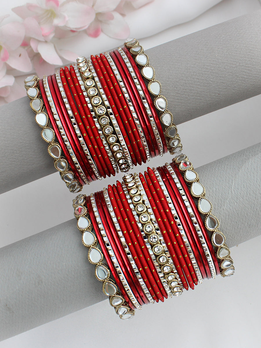 Sonika Bangle Set / Stack-Marron 