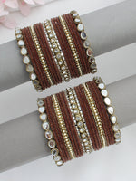 Simin Bangle Set / Stack-Brown 