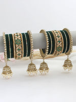 Mirisha Bangle Set / Stack-Green