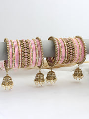Virisha Bangle Set / Stack-Pastel Pink