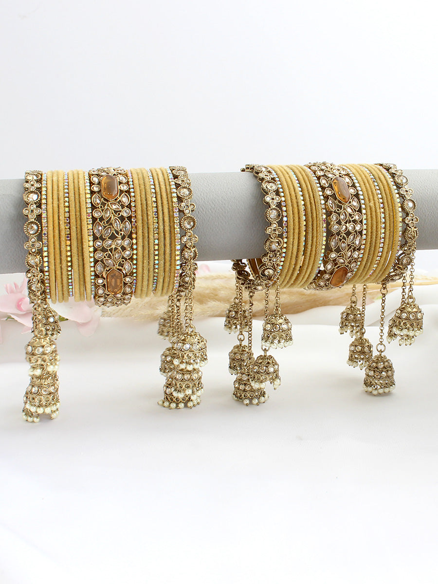 Ananya Bangle Set / Stack-Gold 