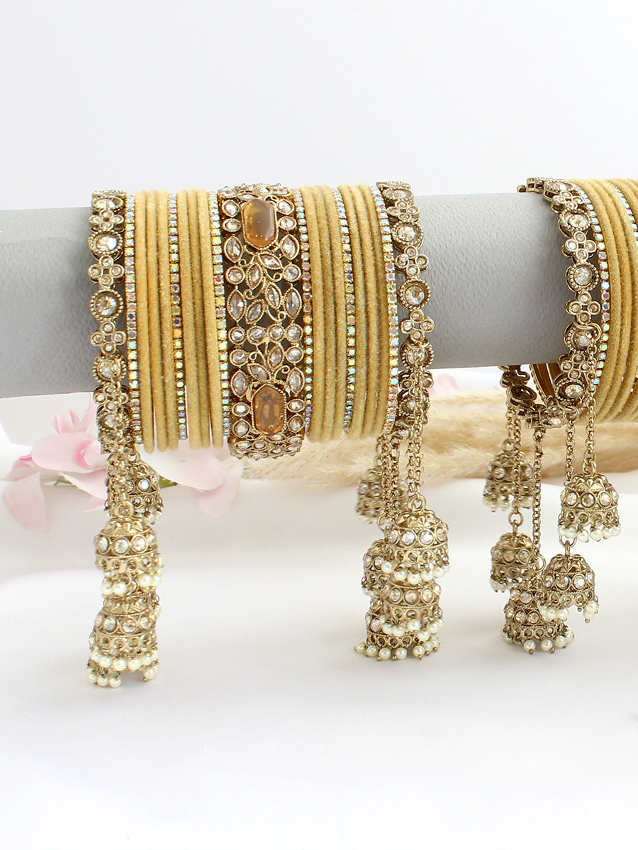 Ananya Bangle Set / Stack-Gold 