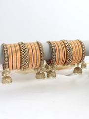 Shairy Bangle Set / Stack -Peach 