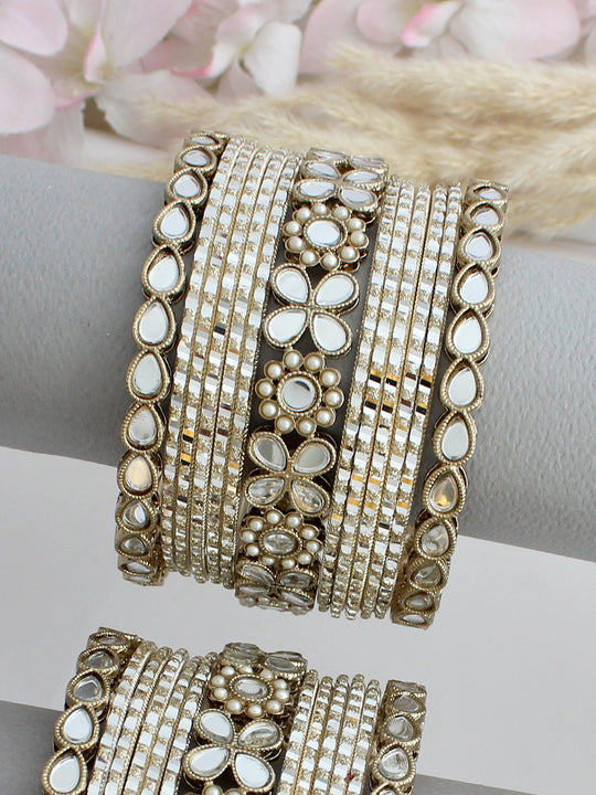 Arina Bangle Set / Stack-Antique Gold