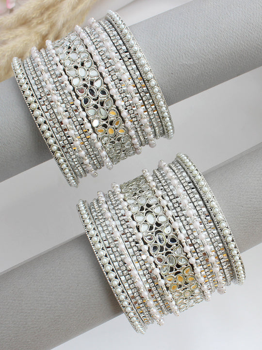 Aria Bangle Set / Stack-Silver