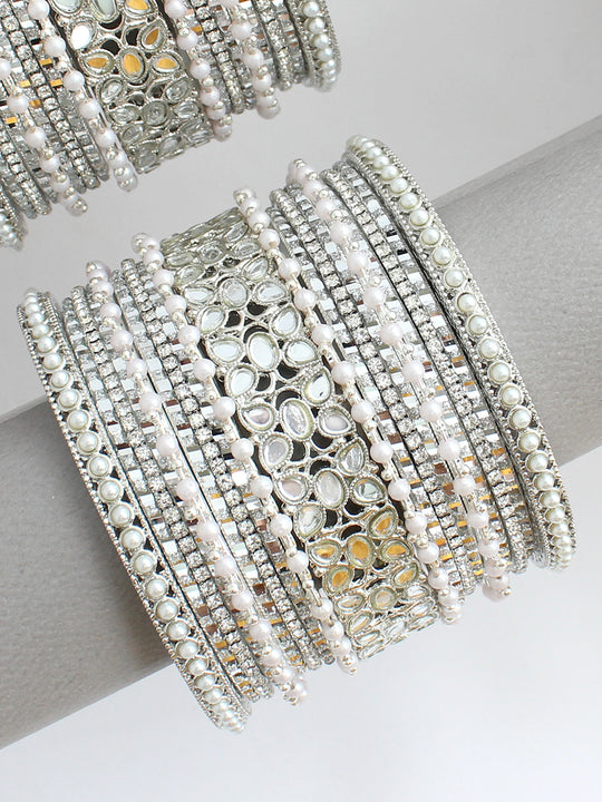 Aria Bangle Set / Stack-Silver