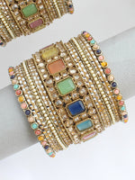 Sumona Bangle Set / Stack-Multicolor 