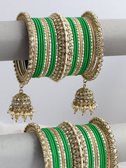 Atiyah Bangle Set / Stack-Green
