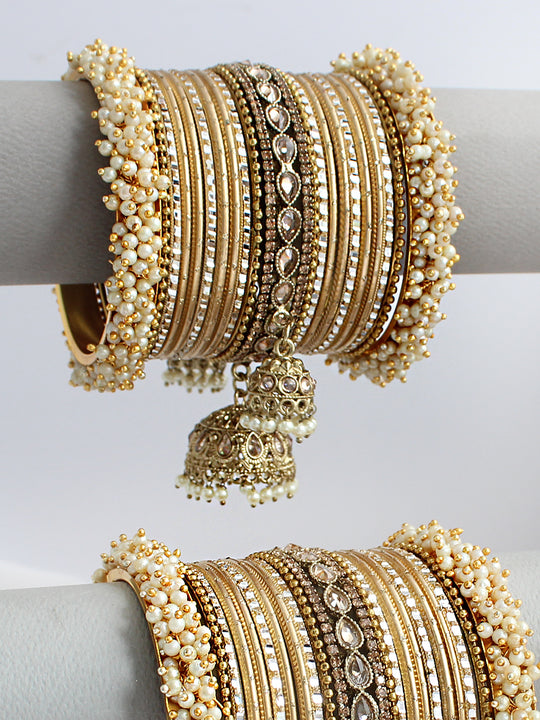 Zareen Bangle Set / Stack-Gold
