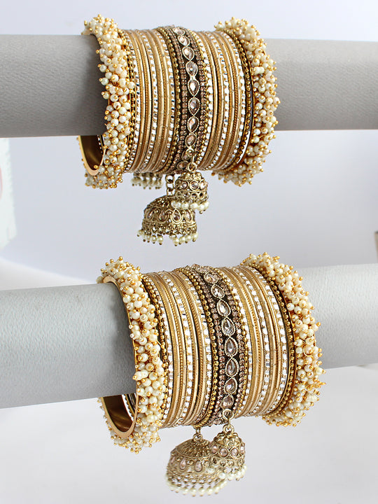 Zareen Bangle Set / Stack-gold