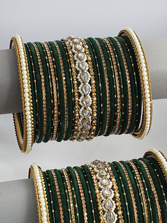 Asmara Bangle Set / Stack-Green