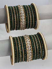 Asmara Bangle Set / Stack-Green
