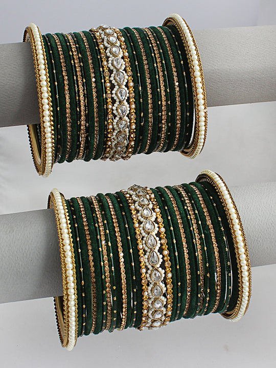 Asmara Bangle Set / Stack-Green