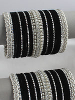 Sophia Bangle Set / Stack-Black