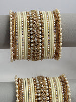 Ruhi Bangle Set / Stack-Ivory