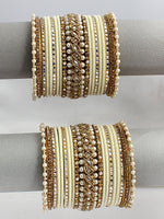 Ruhi Bangle Set / Stack-Ivory