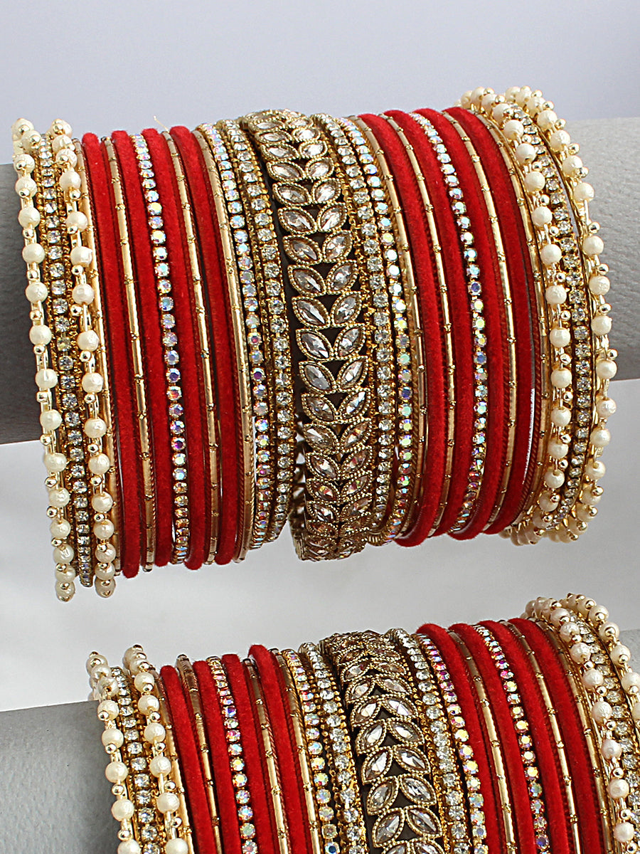 Husna Bangle Set / Stack-Red