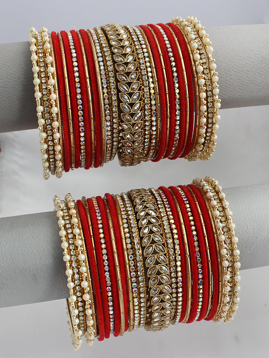 Husna Bangle Set / Stack-Red
