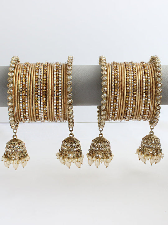 Nitika Bangle Set / Stack-Gold