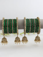 Ivanka Bangle Set / Stack-Green