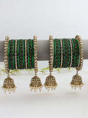 Ivanka Bangle Set / Stack-Green