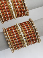 Dhara Bangle Set / Stack-Brown
