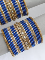 Ishana Bangle Set / Stack -Blue