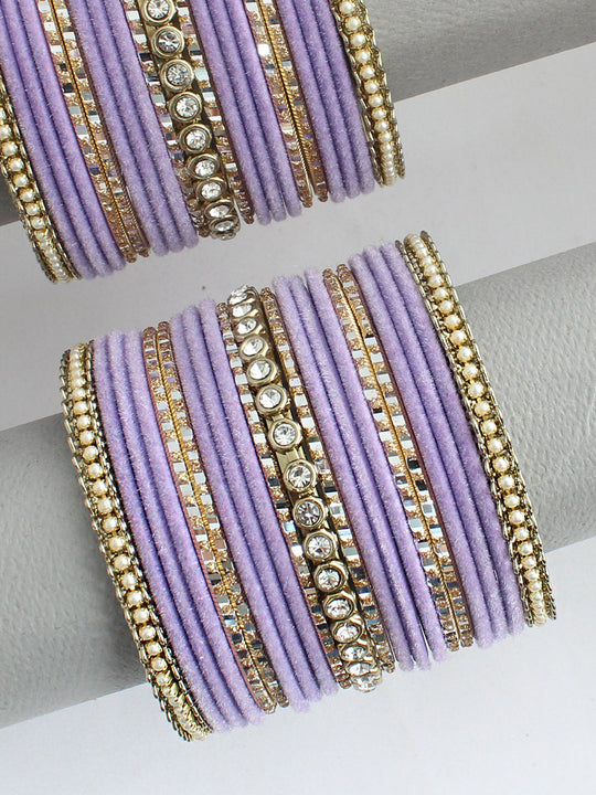 Mehak Bangle Set / Stack-Lavender