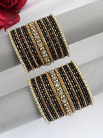Ruhika Bangle Set / Stack-Black