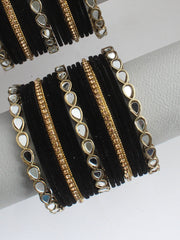 Nikisha Bangle Set / Stack-Black