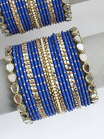 Ruchika Bangle Set / Stack-Blue